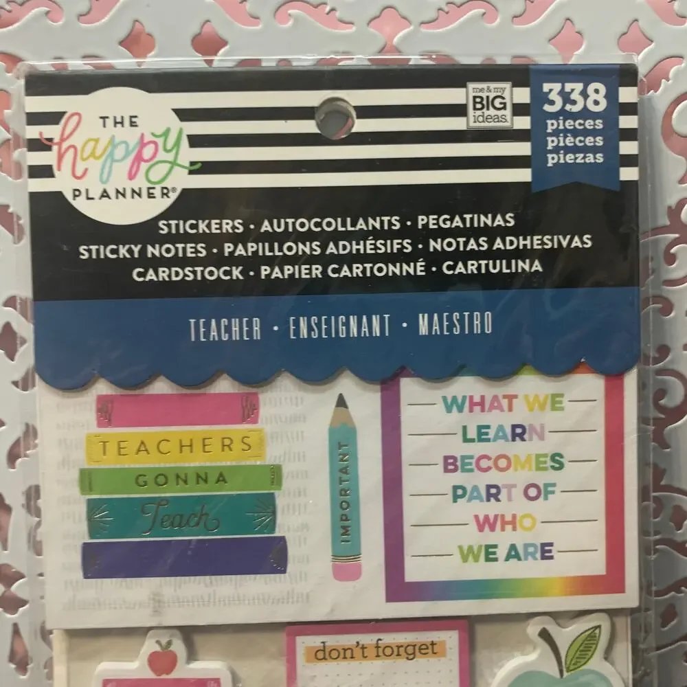 NIP MAMBI The Happy Planner stickers cardstock sticky notes PLMP-23 338 pieces